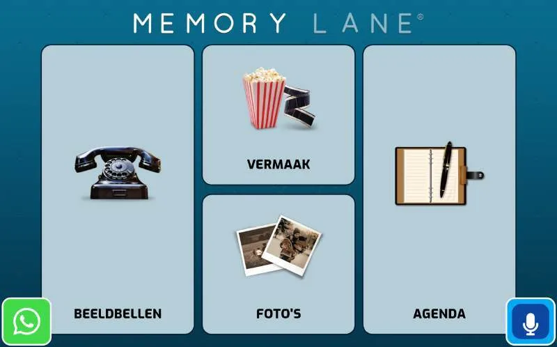 Main menu of Memory Lane