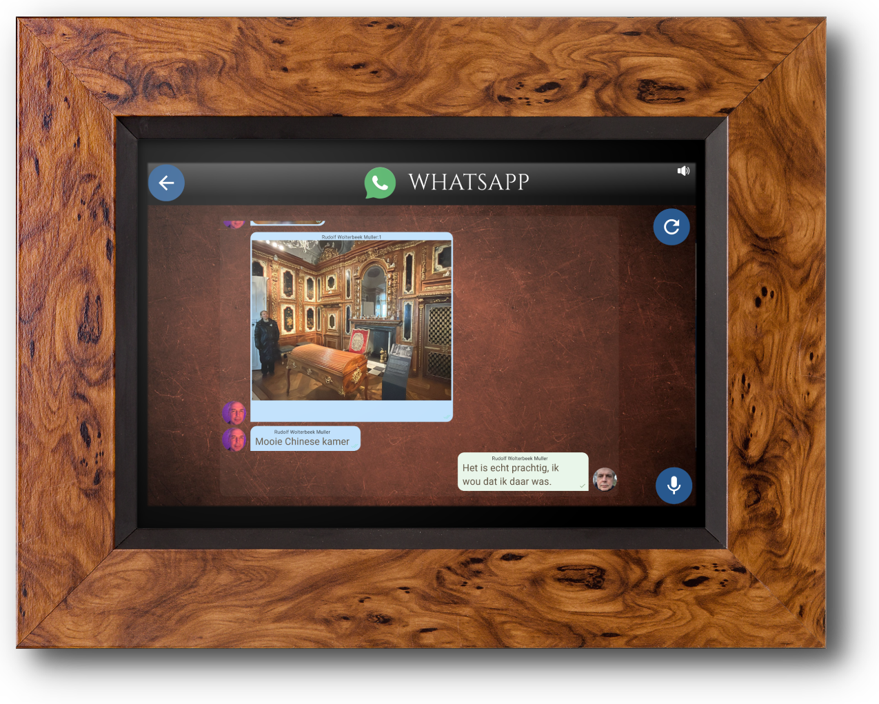 WhatsApp on a phone